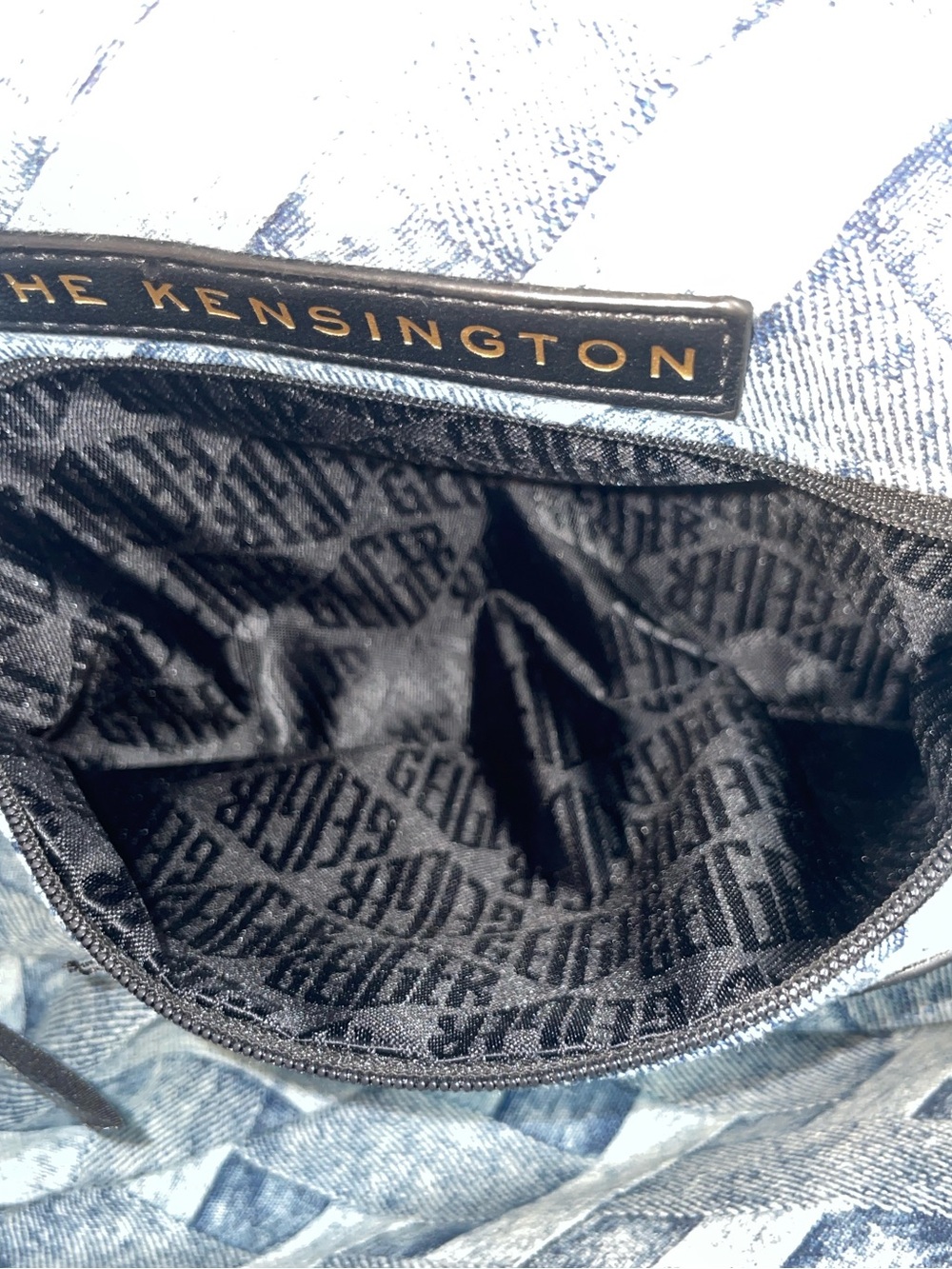 NWT Kurt Geiger ‘The Kensington’ Denim Knot Shoulder Bag - Picture 15 of 15